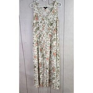 Frye Womens Floral Botanical Button Down Midi Dress Sz M Cottagecore Boho Praire